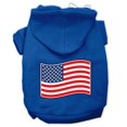 thumbnail image 1 of Paws And Stripes Screen Print Pet Hoodies Blue Size Med (12), 1 of 1