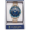 thumbnail image 2 of U.S. Polo Assn. Men’s Two-Tone Blue Dial Analog Watch, 2 of 3