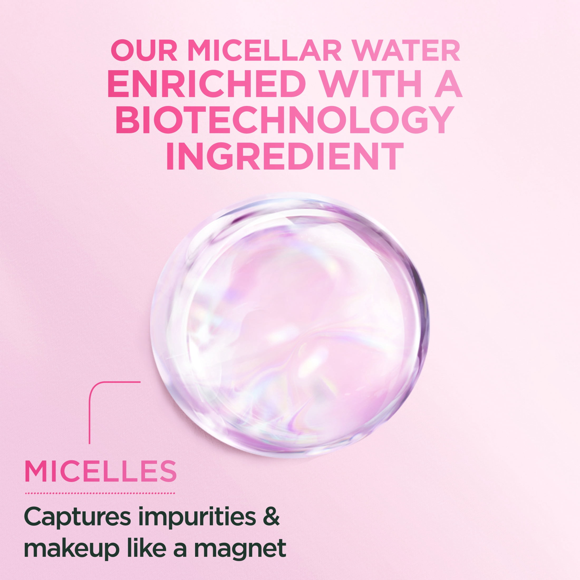 Garnier Micellar Water, Cleanser & Makeup Remover, Travel Size, Suitable for Sensitive Skin