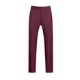 thumbnail image 1 of AherBiu Mens Dress Pants Pantalon Habillé pour Homme Taille Extensible devant Plat Grande Taille Coupe Ajustée Pantalon Extensible Classique Confortable, 1 of 3