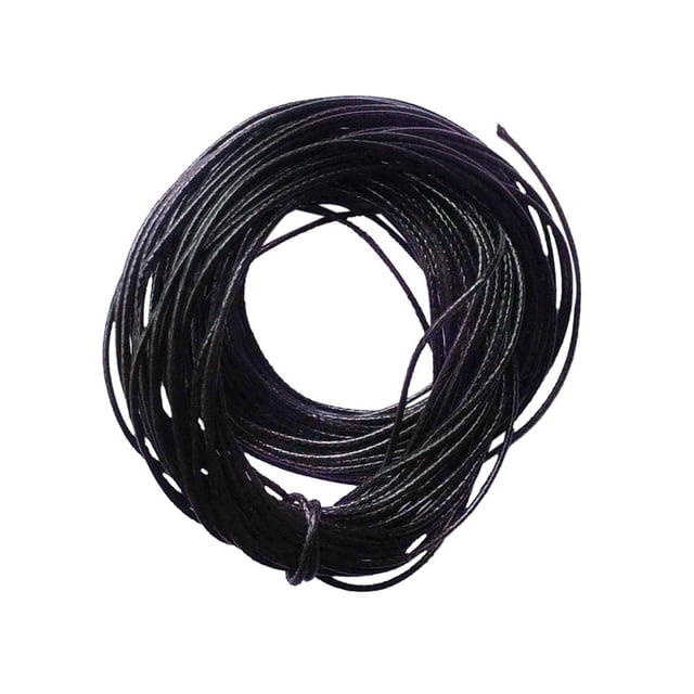 Abbracc Cordon ed Corde Lin Fil Fil Bricolage Bijoux Bracelet Noir