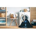 thumbnail image 2 of Ahgly Company Machine Washable Indoor Square Transitional Night Black Area Rugs, 7' Square, 2 of 7