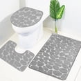 thumbnail image 3 of LSLJS 3-Piece Bathroom Carpet Super Soft Non Slip Bathtub Carpet and Absorbent Bath Mat Bathroom Carpet Plush Bath Mat for Bathroom, Bathroom Rugs Bathroom Decor, 3 of 5