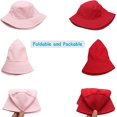 thumbnail image 3 of ORUYROP Bucket Hat for Women Men, Reversible Cotton Summer Sun Beach Fishing Cap Solid Color Style, 3 of 5