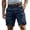 Navy, variant on Tumotour Cargo Shorts For Men Summer Sports Casual Wild Solid Color Outdoor Work Relaxed Work Shorts With Multi-Pockets