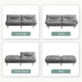 thumbnail image 3 of Homall Futon Sofa Bed with Adjustable Backrest & Five Angles Adjustable Armrests Sofa Couch for Small Spaces Living Room Office, 3 of 7