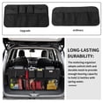thumbnail image 3 of Car Rear Bag Vehicle Chair Back Trunk bag car Storage Pouch Water Bottle Shoes Snacks Organizer Bag, Normal Type, Black, 3 of 8