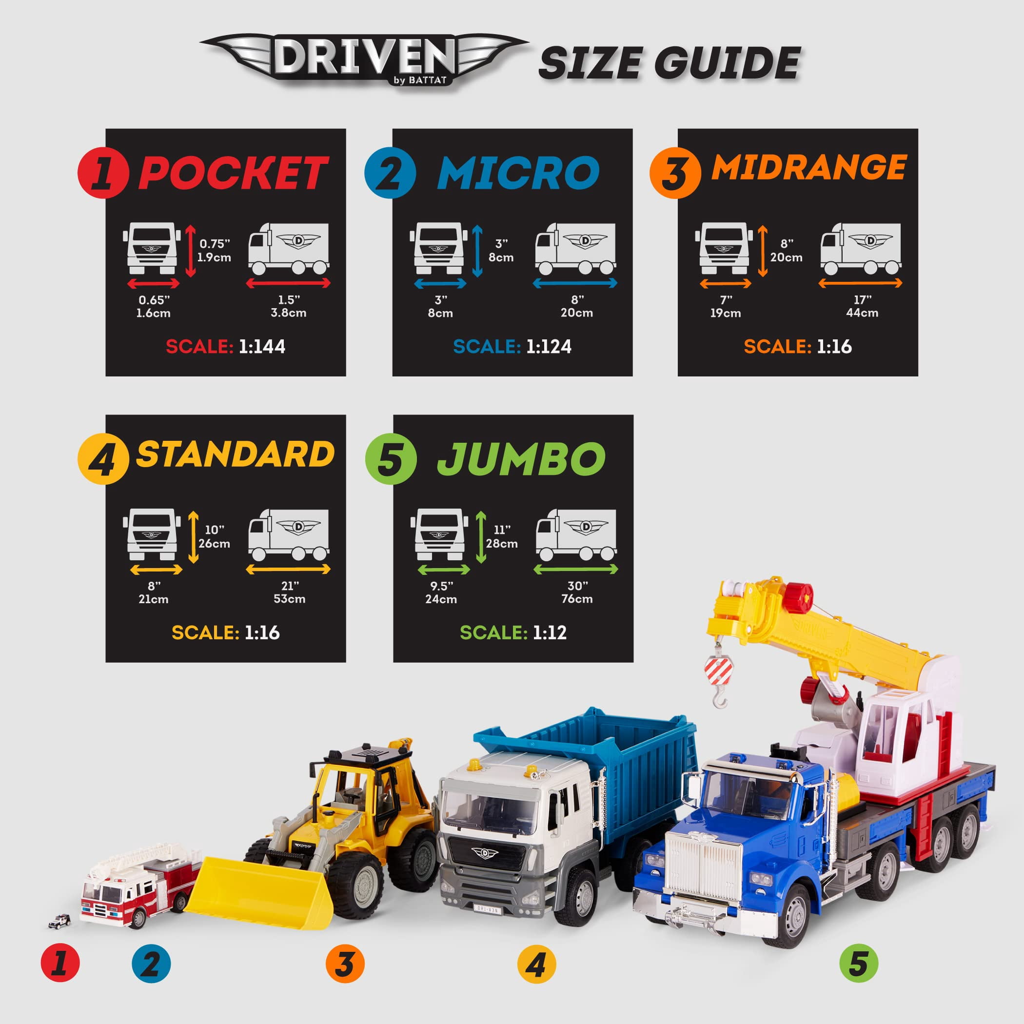 Ensemble de mini-véhicules d'urgence DRIVEN par Battat