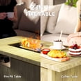 thumbnail image 4 of Outsunny Table de Foyer au Propane de 43 Pouces avec Housse Imperméable 50 000 BTU, 4 of 10