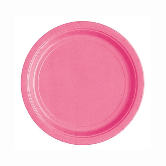 Unique Industries' Hot Pink Round 9" Dinner Plates, 20ct
