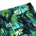 thumbnail image 2 of Short de Plage Décontracté en Coton et Lin à Cordon Style Ethnique Floral Jaune L, 2 of 7