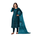 thumbnail image 1 of Custom Made Pakistani Indian Women Straight Salwar Kameez Pant Suits Designer Wedding Dress, 1 of 5