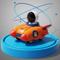 thumbnail image 1 of Dvkptbk Space Trolley Press Space Astronaut Toy Pullback Car Walking Colorful Toy Education, 1 of 8