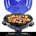 thumbnail image 3 of Techwood 1600W Electric BBQ Grill – Portable Indoor/Outdoor Smokeless Grill with Double-Layer Design & Removable Stand, Serves 15, Perfect for Condos, Patios & Backyards, 3 of 5