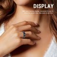 thumbnail image 4 of Bague Intelligente avec Écran d'Affichage d'App, Multiples Modes Sportifs, Acier Inoxydable Résistant à l'Eau IP68, Bague de Mise en Forme Intelligente 18 mAh pour le Cyclisme et la Course, 4 of 7