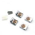 thumbnail image 1 of 1 Set Mirror Clips Simple Style Holder Mounted Clip Practical Glass Accessory Stabilizer Spring Loaded Mirrors Hanger Stainless Steel Cilp, 1 of 6