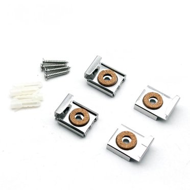 1 Set Mirror Clips Simple Style Holder Mounted Clip Practical Glass Accessory Stabilizer Spring Loaded Mirrors Hanger Stainless Steel Cilp
