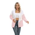thumbnail image 2 of Liquidation! Veste Fine de Printemps pour Femmes Mode Veste Imperméable Coupe-Vent Extérieur Noir 2TG, 2 of 9