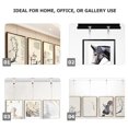 thumbnail image 3 of SHOWERORO 5Sets Heavy Duty Picture Hanging Kit Adjustable Steel Wire Hooks Picture Rail System for Secure Wall Display, 3 of 8