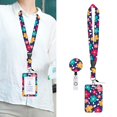 thumbnail image 3 of lionlar Cute ID Card Holder Lanyard with Clip Card Sleeve Accessories Hang Rope Keychain styleC, 3 of 9