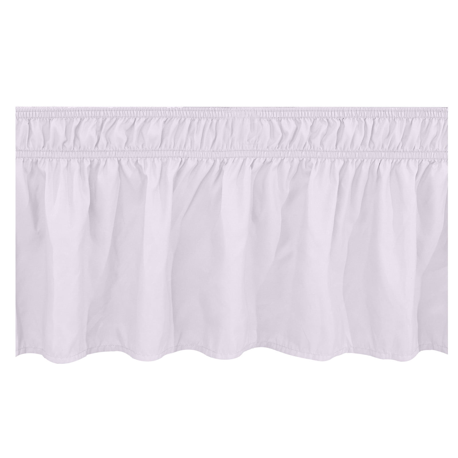 yilyih Wrap Around Bed Skirt,Bed Skirt Wrap Around Elastic Ruffles with Elastic Belt