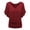 Wine-e, variant on 2025 Women's Solid Color V Oversized Shirts for Women Neck Strapless Shawl Sleeve Women's Tunic Blouses Short Sleeve Sequin Top Woman Clothes T Shirt