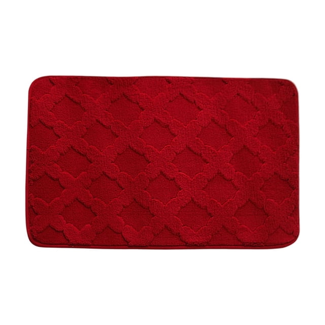 Dvruxg Thickened Absorbent Bathroom Mat – Non-Slip Soft Velvet Floor Rug for Toilet, Restroom & Bedroom, Easy-Care Polyester Door Mat with Anti-Slip Backing