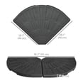 thumbnail image 3 of Outsunny Poids de Parasol 2 Pcs, Poids de Base de Parasol avec Poignée, Noir, 3 of 10