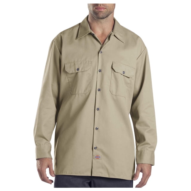 Dickies Chemise de Travail à Manches Longues pour Homme, G, Kaki