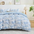 thumbnail image 1 of Hitime Queen Duvet Cover Set, Soft & Breathable Microfiber 3 Pieces Queen Bedding Sets, Pattern Queen Comfy Duvet Cover Set, with Zipper Closure (Queen), 1 of 8