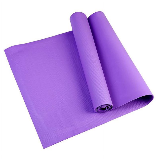 Pro Non-Slip Eco-Friendly Exercise Yoga Mat with Carrying Strap-purple-