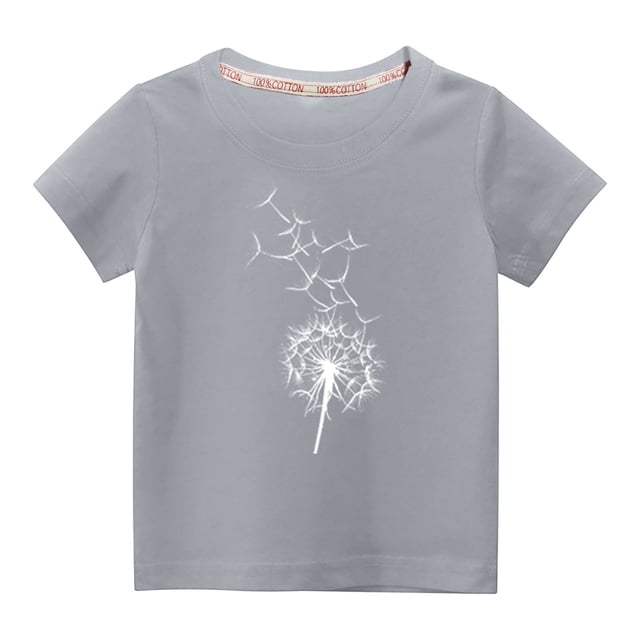 TopLLC Tenue de la Saint-Valentin pour Tout-Petits Garçons Filles Mode Mignon Col Rond Imprimé Manches Courtes Haut Cadeaux de la Saint-Valentin pour Enfants
