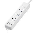 thumbnail image 2 of White Smart Power Strip with 3 AC Outlets and 3 USB Ports, 6.6 Ft Extension Cable, Fast Charging Adapter for Home and Office Use, 2 of 9