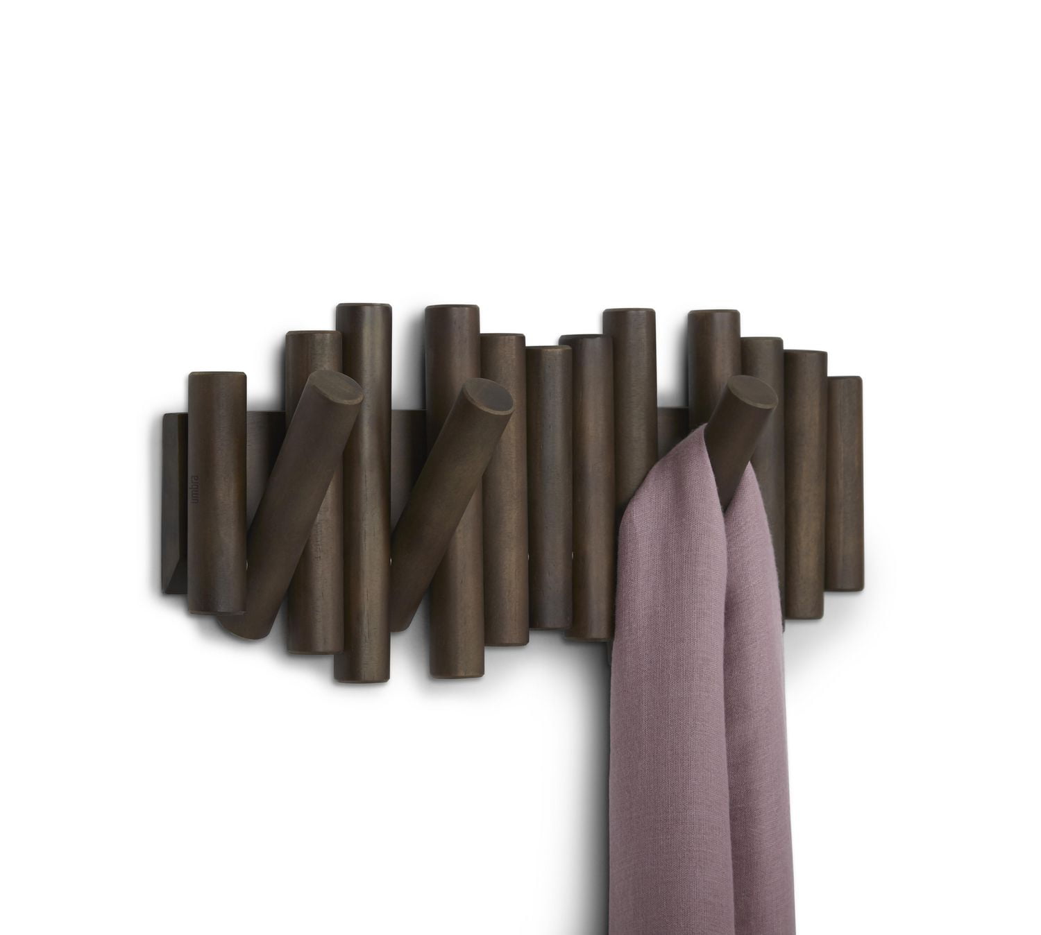 Picket Rail Hook Aged Walnut