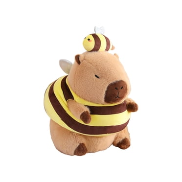 Bunblic Plush Capybara Stuffed Capybara Toys Home Decoration 11.81 inch Sofa Pillow Capybara Doll Capybara Figure for Girls Boys Gifts bee