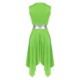 thumbnail image 4 of Aislor Robe de Danse Liturgique de Louange pour Femmes à Blocs de Couleur, Culte, Coupe Ample, Robe d'Église, Tenue de Louange, Vert Pâle, L, 4 of 7