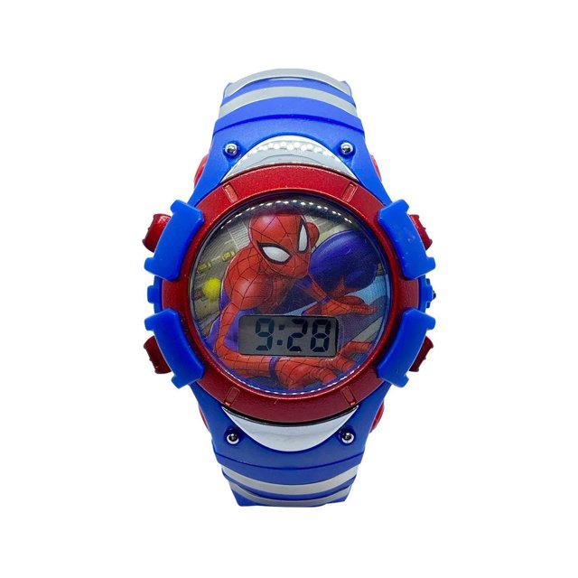 Marvel Spiderman Kids Digital Watch with Flashing Dial