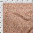 thumbnail image 3 of oneOone Cotton Jersey Light Brown Fabric Abstracts Craft Projects Decor Fabric Printed By The Yard 58 Inch Wide, 3 of 5