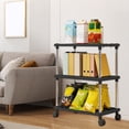 thumbnail image 1 of UsTZtai under $5 Storage Shelves with Wheels, Independent Pantry Shelving Unit for Kitchen Closet, Movable Floor Rack for Bathroom Garage, 1 of 6
