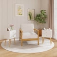 thumbnail image 2 of Costway 2PCS Mid Century Modern 2 Drawers Nightstand Sofa Side End Table White, 2 of 9