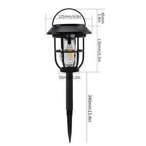TopLLC Lampes solaires Extérieur Solar Camping Lumières Rez-de-chaussée Lampes Tungstène Lampes murales Portables Lumières ambiantes Extérieur Solar Jardin Lumières Waterproof Solar Garden Lumières
