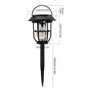 EGNMCR Outdoor Lights Garden Light Solar Camping Lights Ground Plug Lights Tungsten Lights Portable Wall Mounted Ambient Lights Outdoor Solar Garden Lights garden light