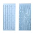 thumbnail image 1 of WHEANG 3D Silicone Cake Fondant Mould Baking Sugarcraft Decorating Tools Stencil Reusable 2Pcs/Set Tree Brick Dessert Fondant Stencil Multi Function Practical For Wedding, 1 of 8