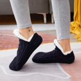 thumbnail image 4 of Floor Socks 1 Pair Nice-looking Floor Socks Comfortable Polyester Thick Soft Unisex V Design Socks for Winter, 4 of 6