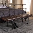thumbnail image 2 of Baxton Studio Banquette en Faux Cuir Brun Foncé et Bronze Foncé, 2 of 8