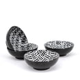 thumbnail image 3 of Hometrends Mini Round Dip Bowl 2oz Asst'd Black & White Pattern, Stoneware, 3 of 3
