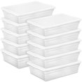 thumbnail image 1 of Sterilite 28 Qt Stackable Underbed Organizer Storage Container, 10 Pack, 1 of 11