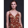 thumbnail image 3 of Bimba Robe Longue Chic Imprimée pour Femmes Feuilles Bohème Été Maxi Tenue de Plage-Xx-Grand, 3 of 6