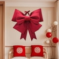 thumbnail image 4 of Christmas Bows Decorations,Velvet Christmas Bow Ornaments,Christmas Bows and Ribbons for Trees,DIY Bowknot Material Kit Bowknot Decoration Christmas Party Set Props EVA Material Kit, 4 of 6