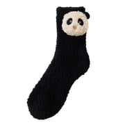Ketyyh-chn99 Fuzzy Socks for Women Coral Socks Stripe Socks Colorful Lightweight Socks Casual Socks Winter Socks Black,One Size